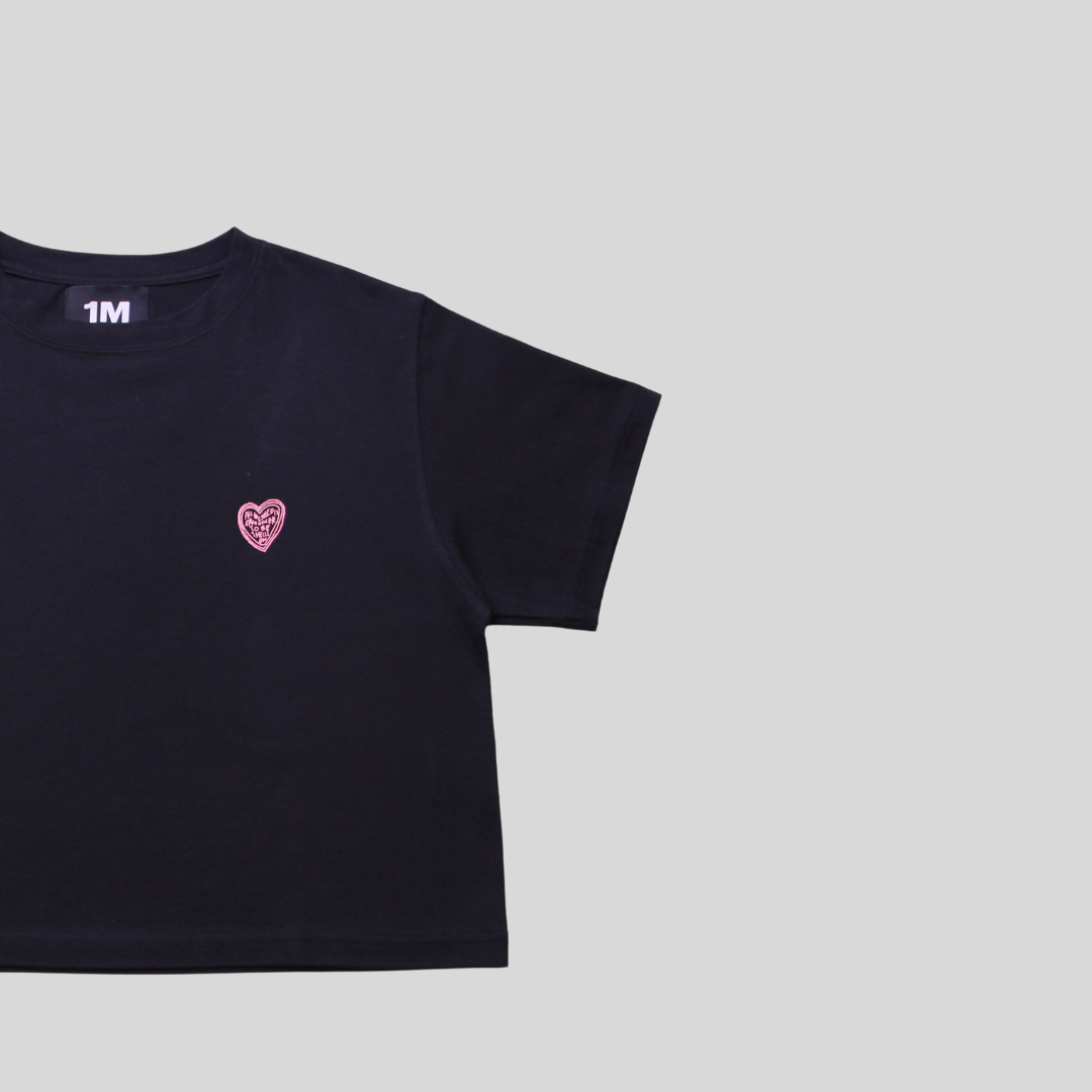 1M CROPPED T-Shirt Heart