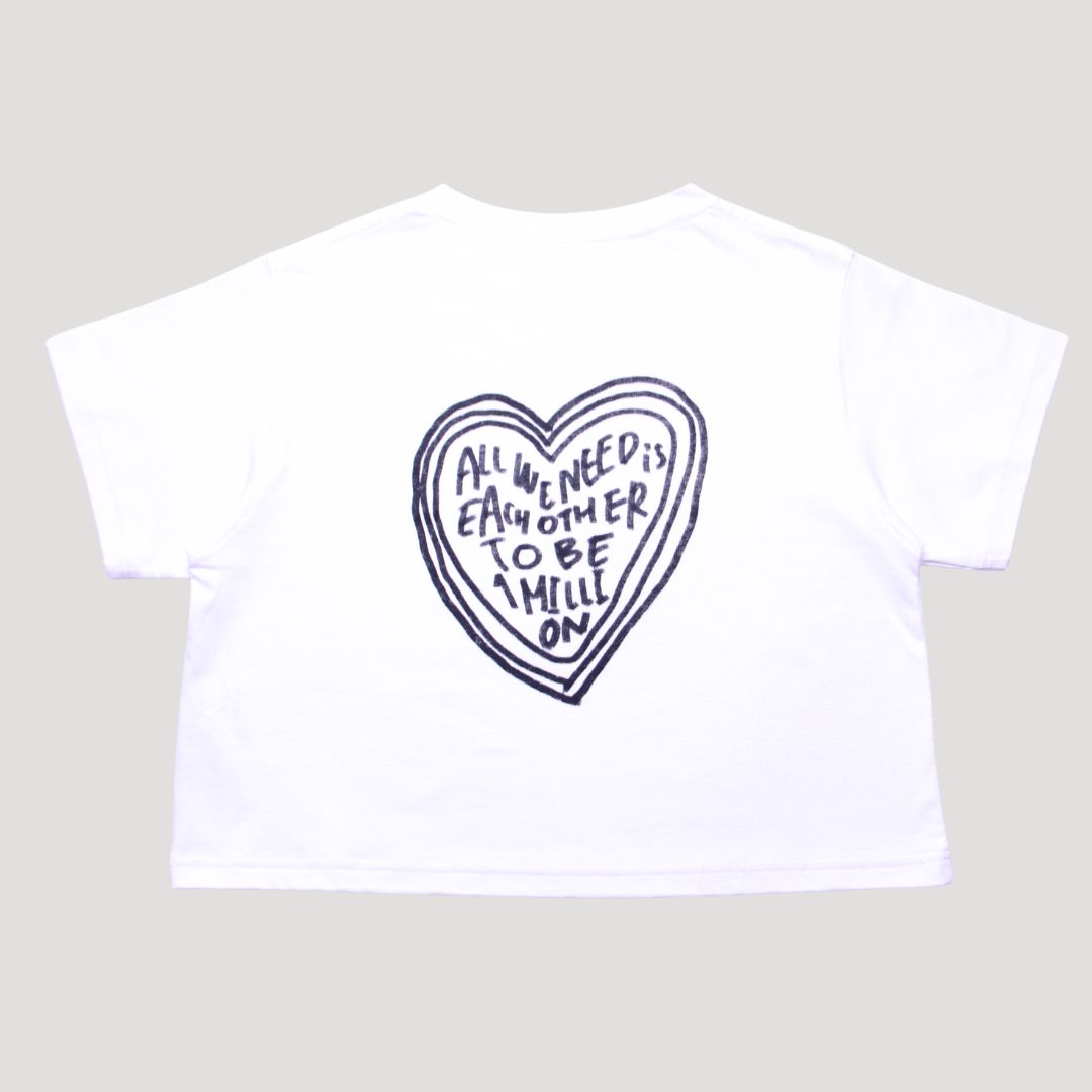 1M CROPPED T-Shirt Heart